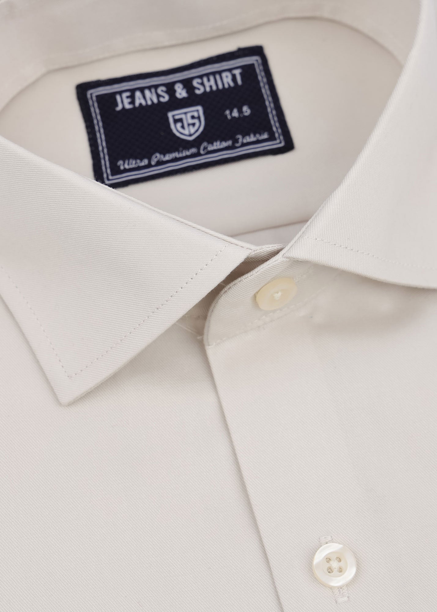 Almond Twill Weave Formal Shirt