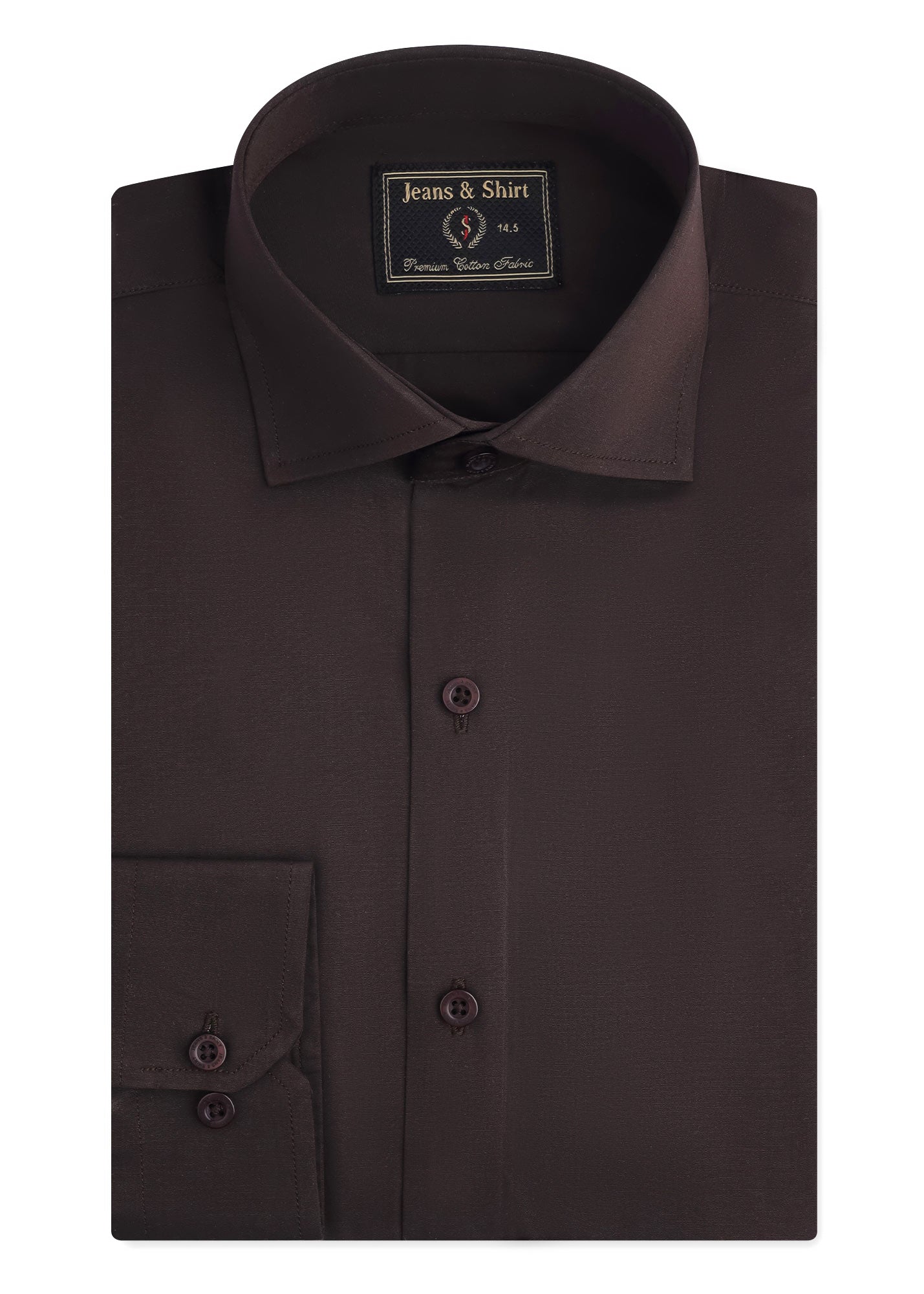 Chocolate Brown Formal Shirt – Jeans & Shirt