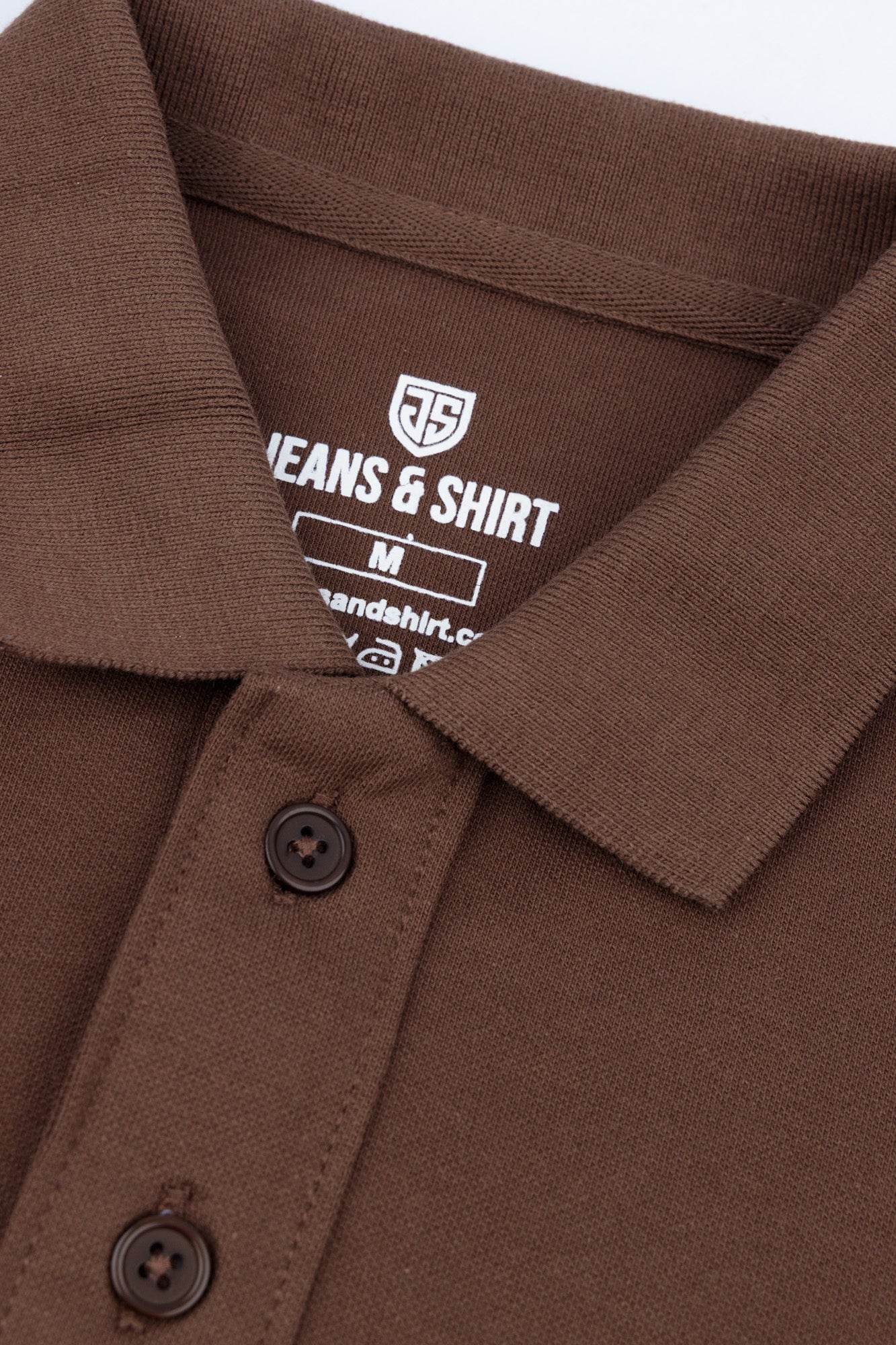 Chocolate Brown Pique Polo Shirt