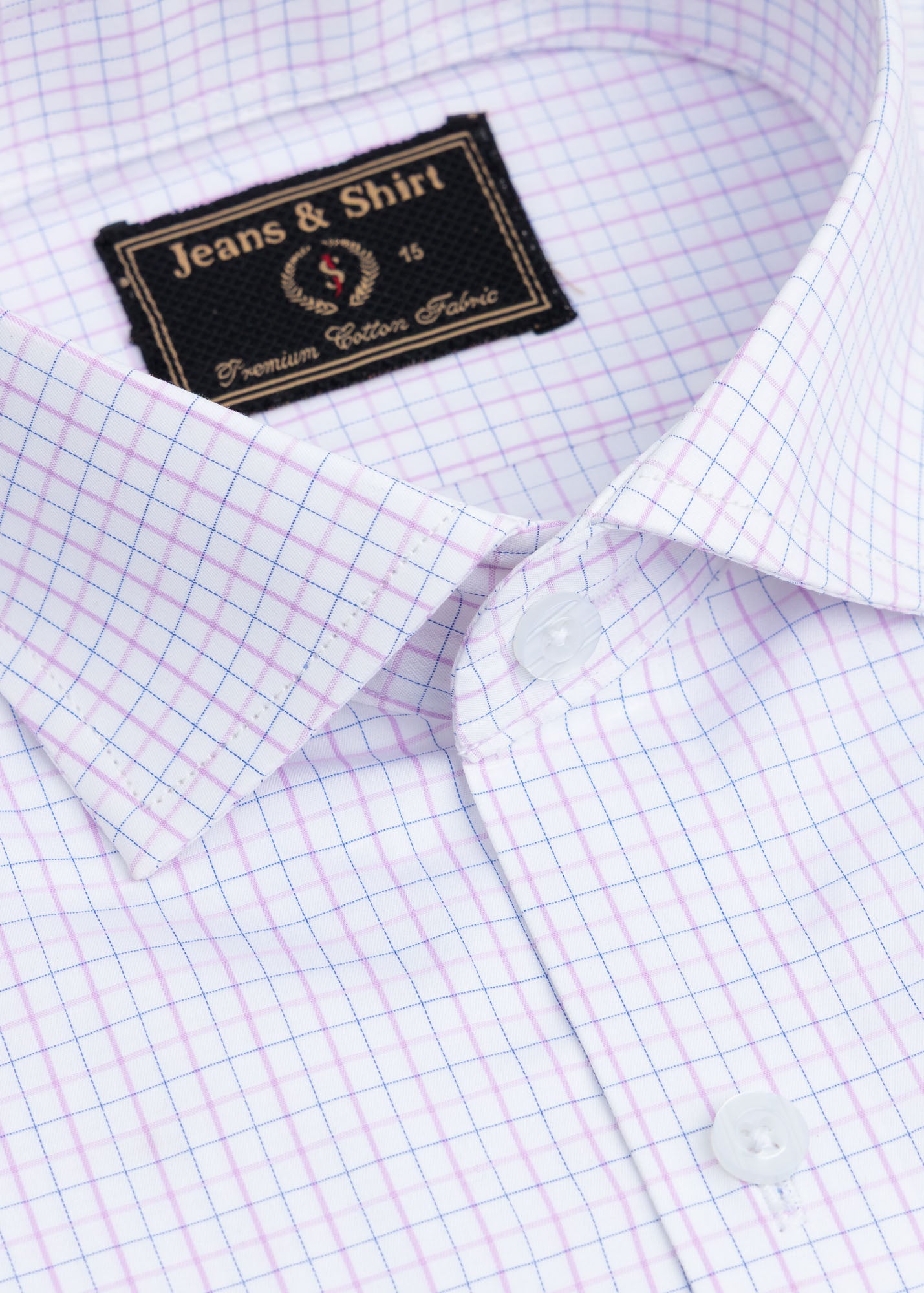 Pink Micro Check Formal Shirt