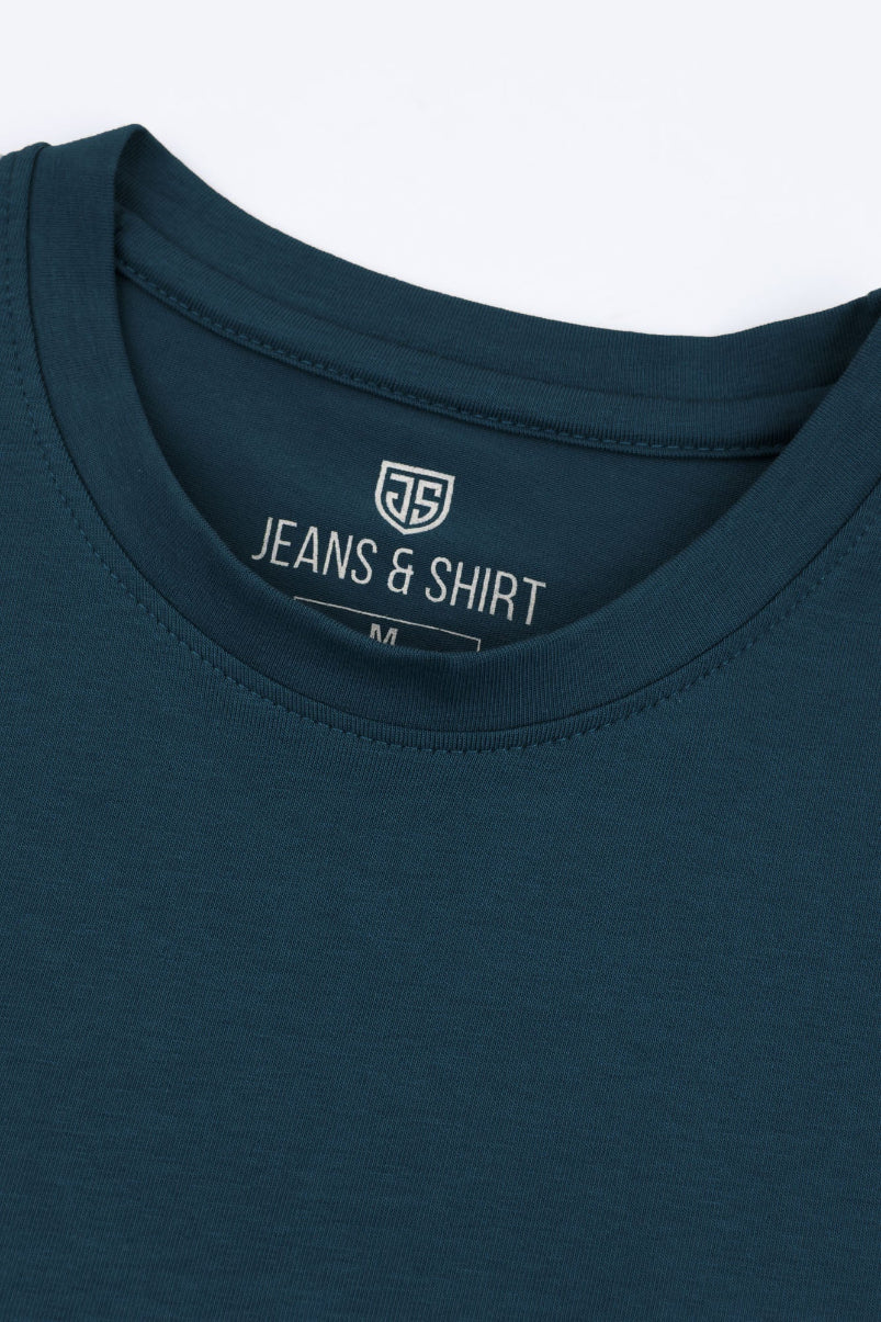 All Day Cotton Stretch T-Shirt – Teal