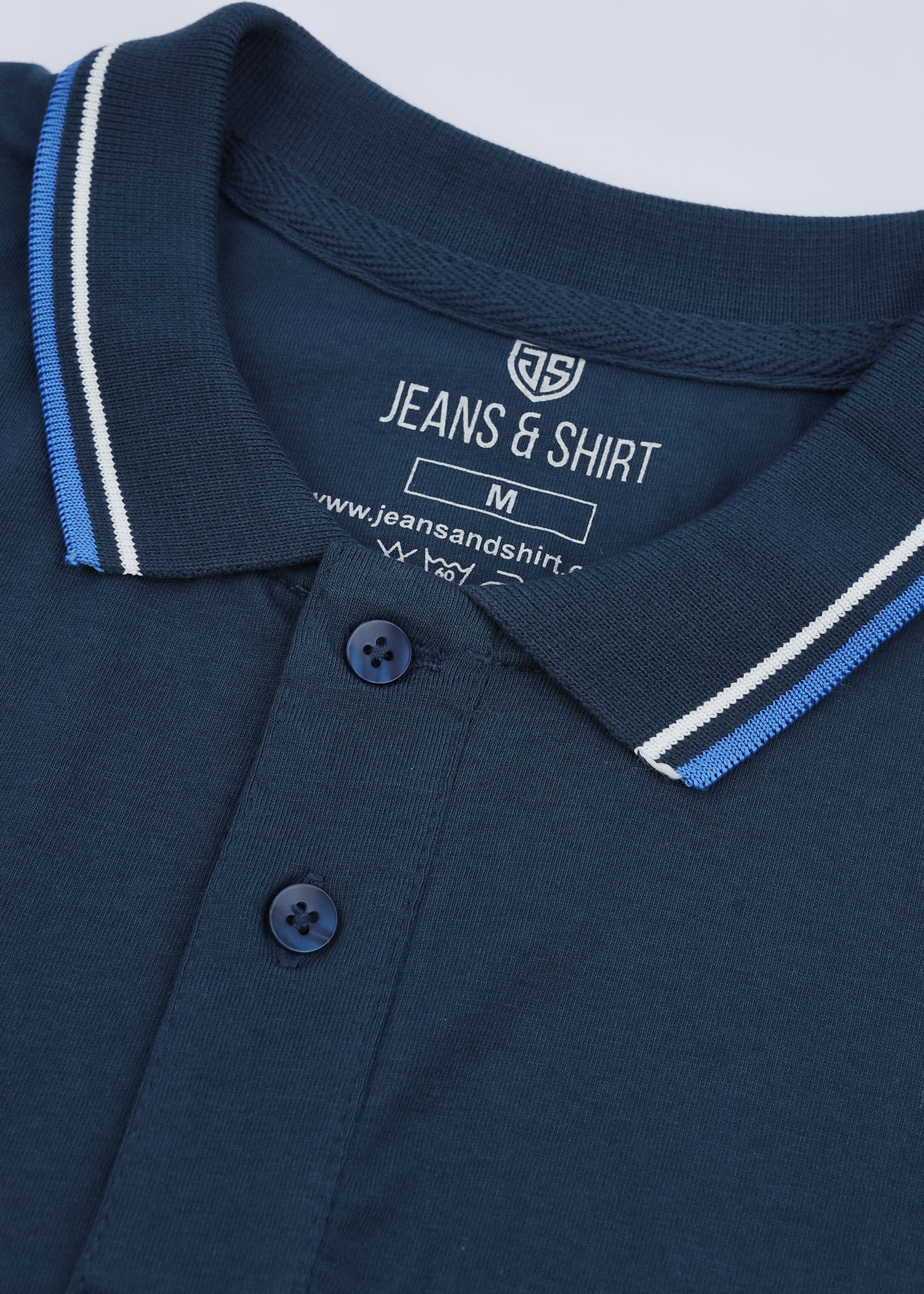 Teal Cotton Lycra Polo Shirt