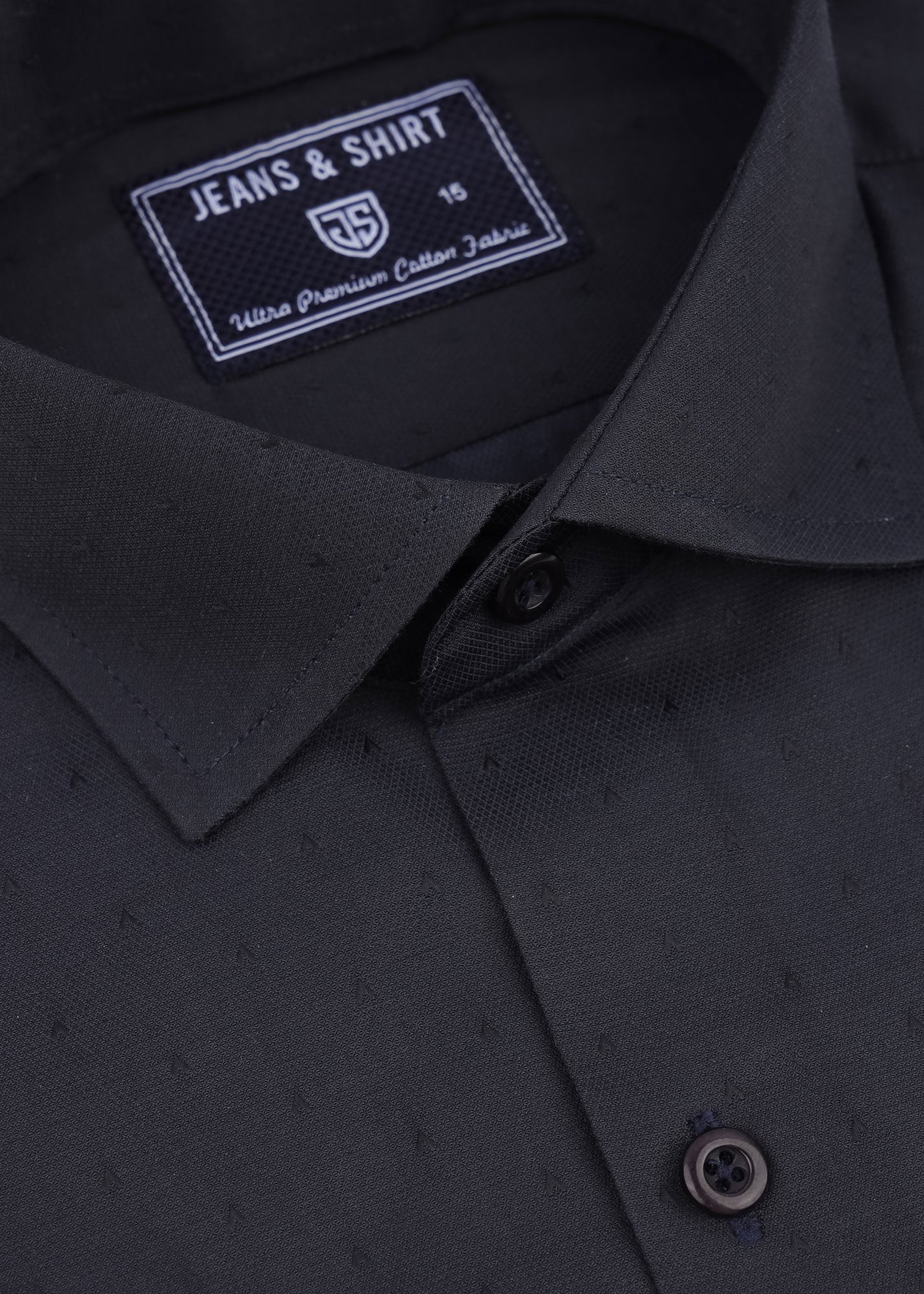 Black Texture Formal Shirt