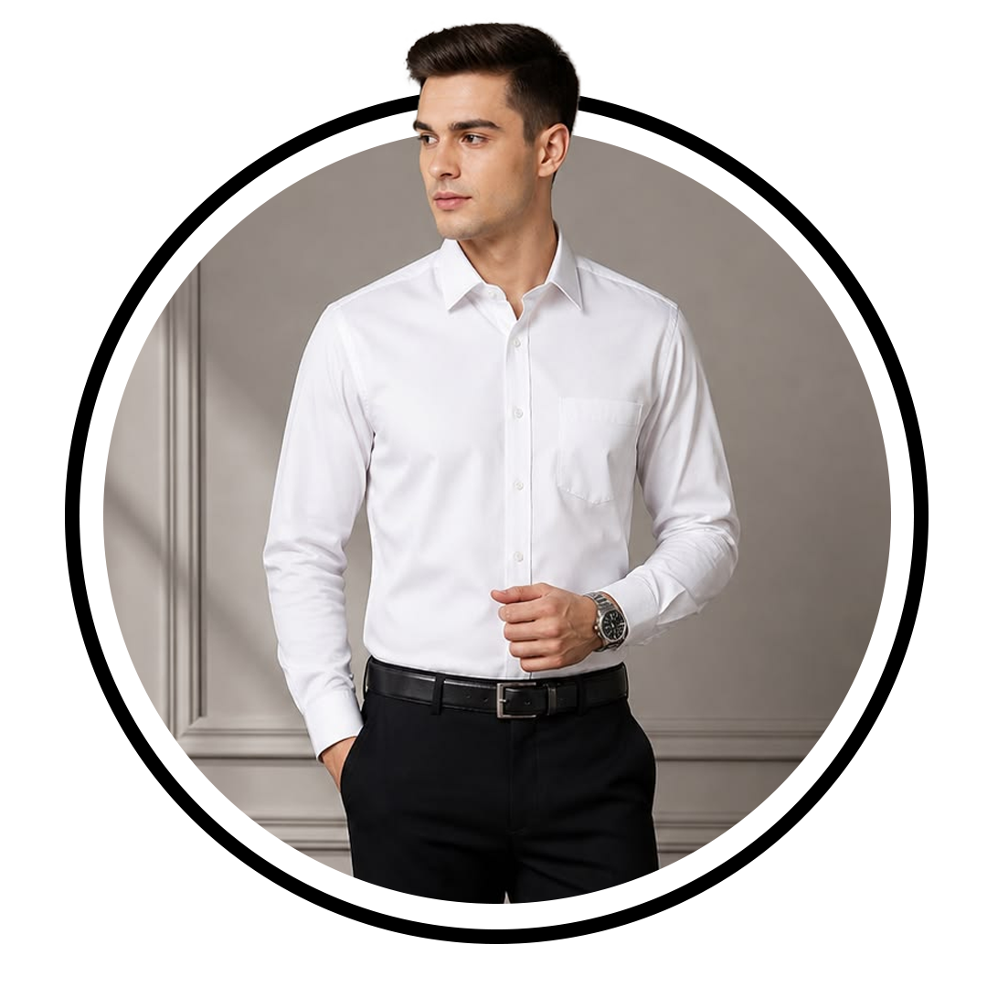 Black / White Formal Shirts