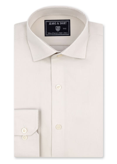 Almond Twill Weave Formal Shirt