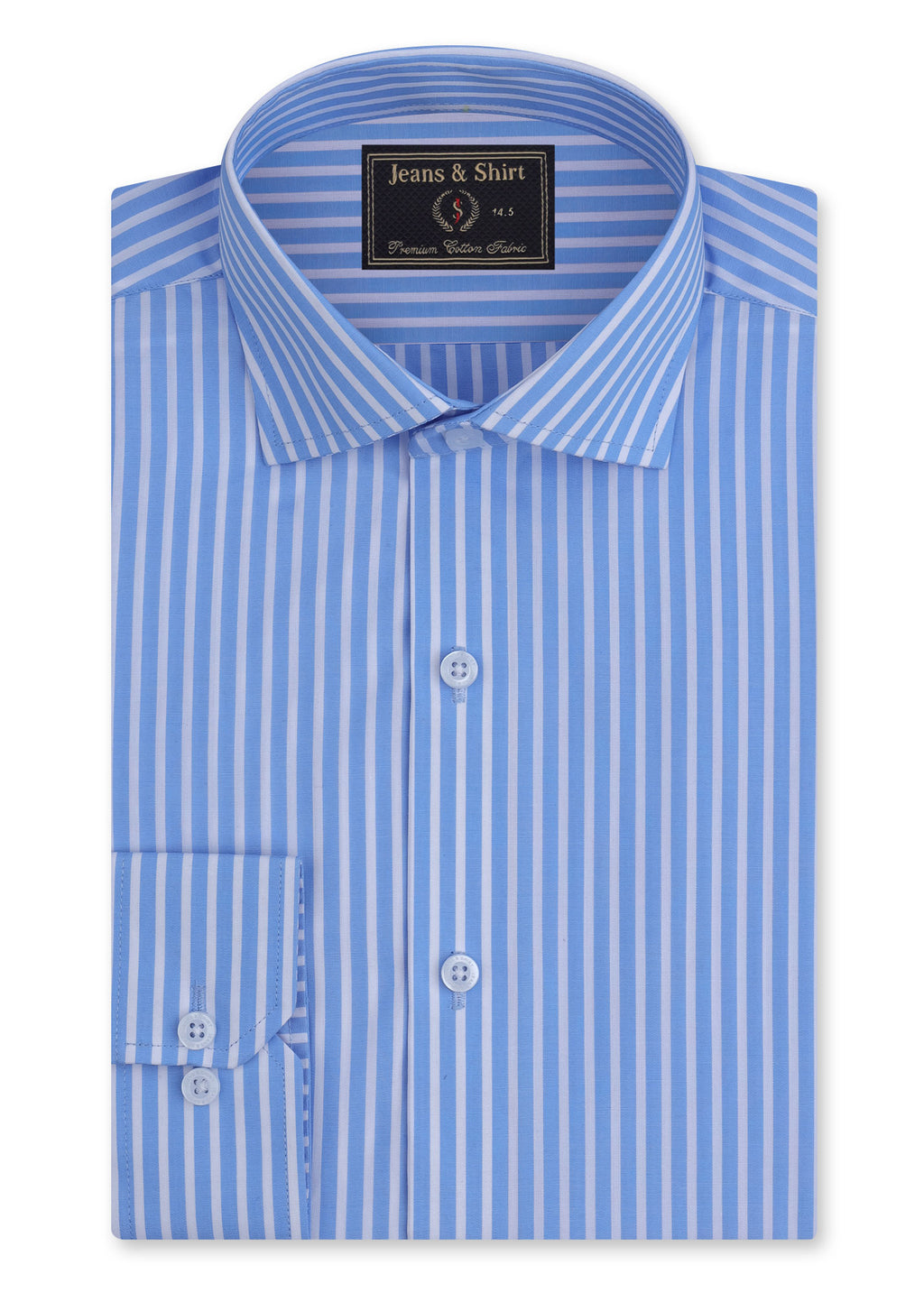 Soft Blue Stripe Formal Shirt