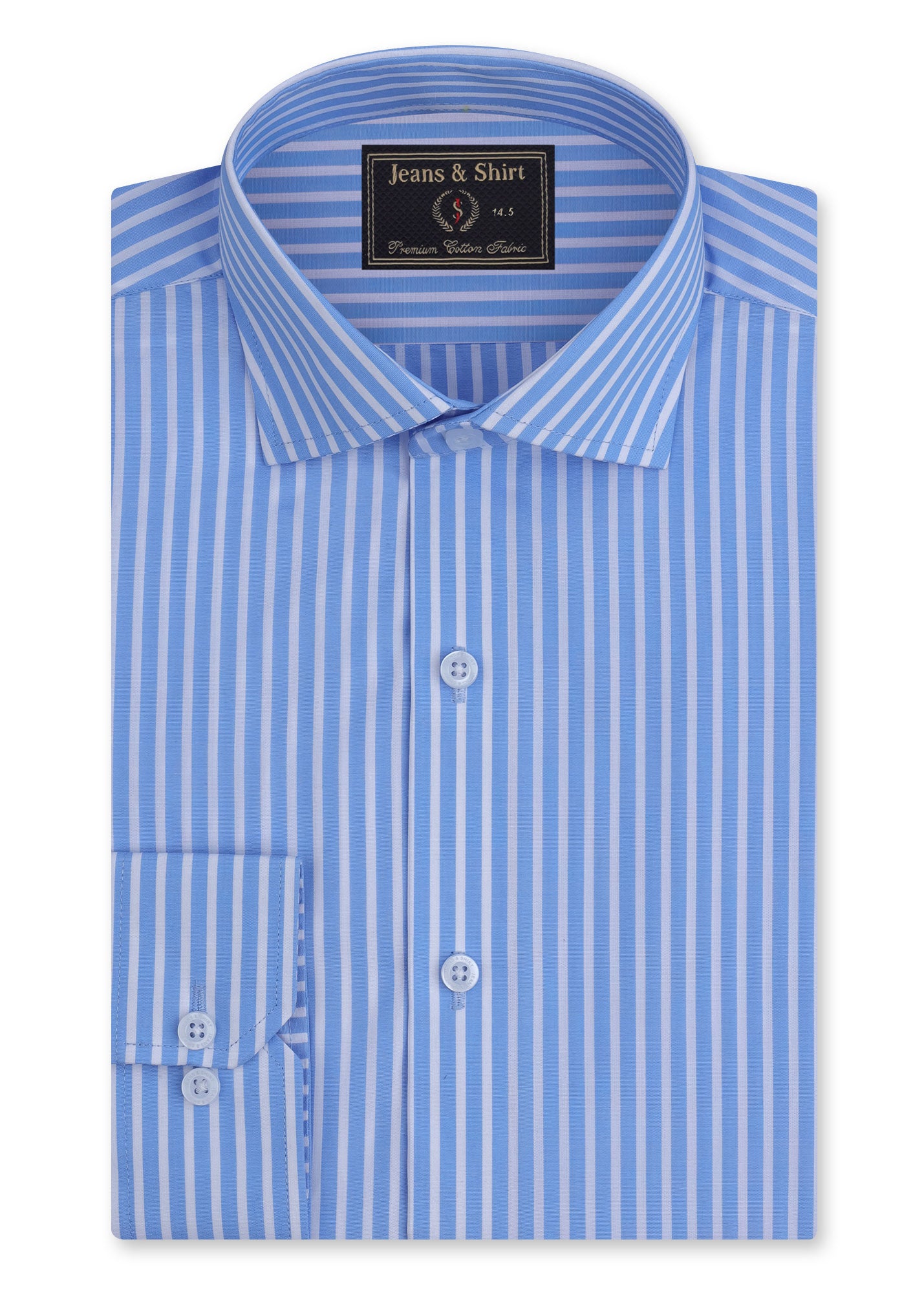 Soft Blue Stripe Formal Shirt