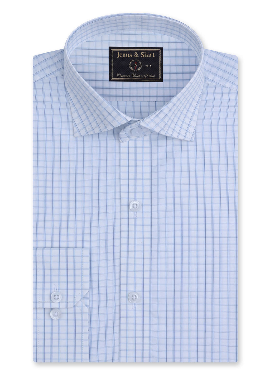 Sky Grid Formal Shirt