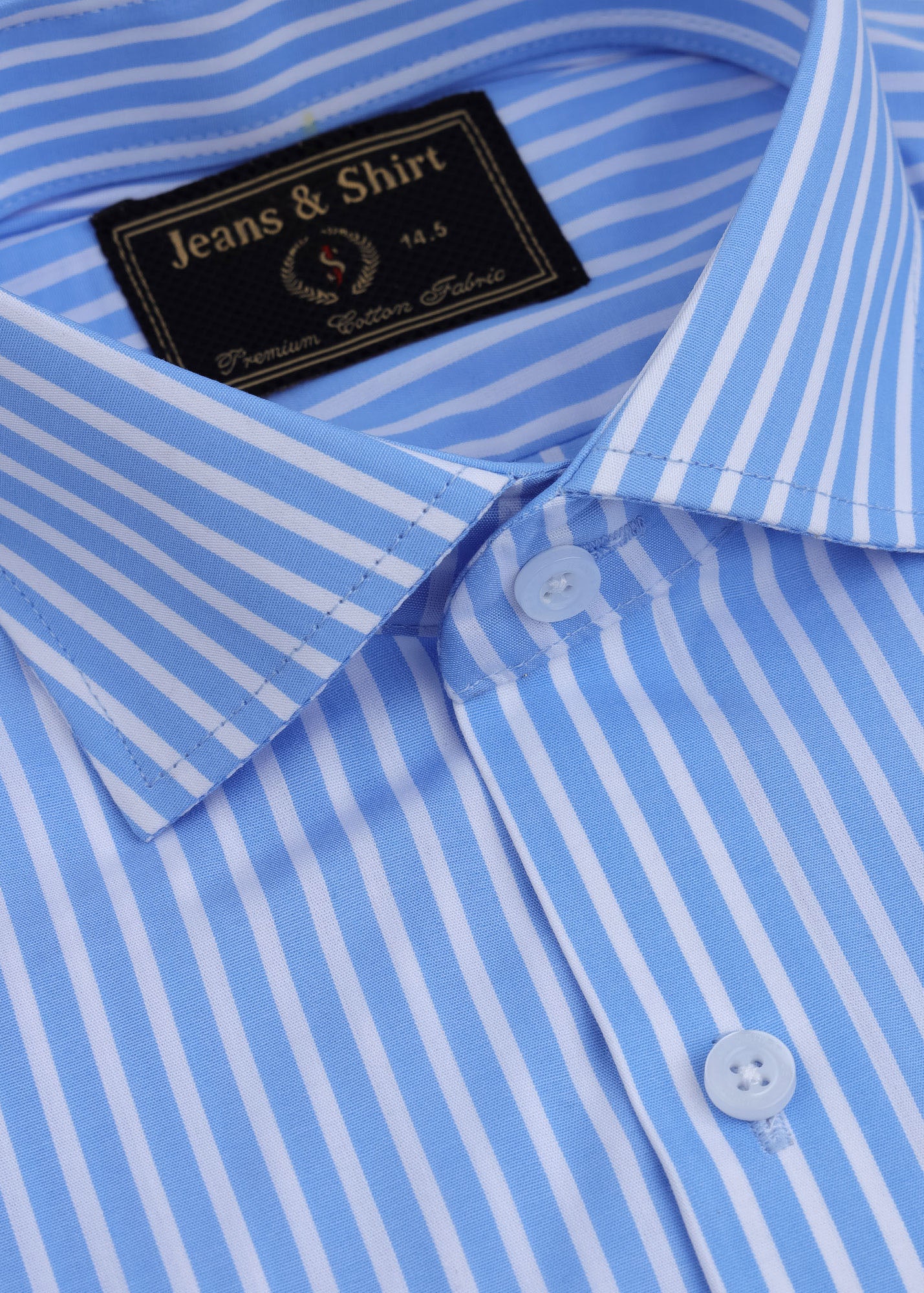 Soft Blue Stripe Formal Shirt