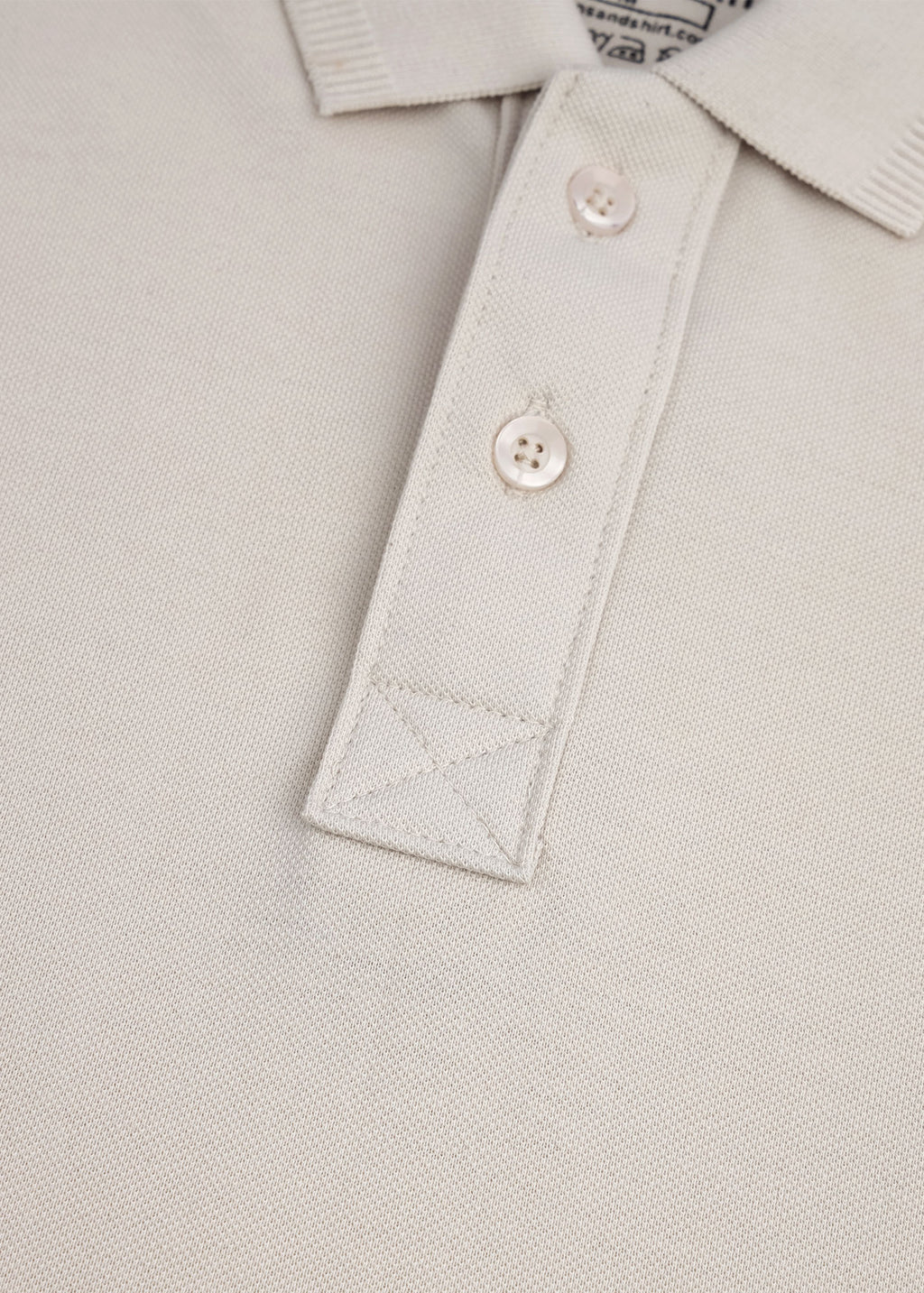 Oatmeal Pique Polo Shirt