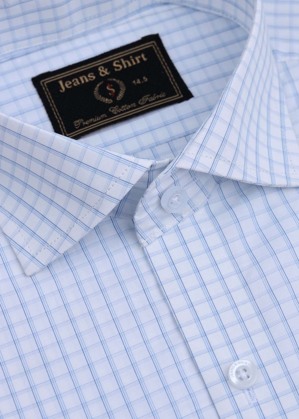 Sky Grid Formal Shirt