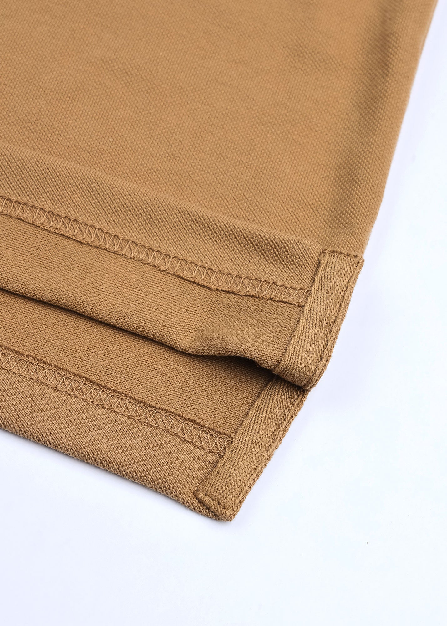 Camel Pique Polo Shirt
