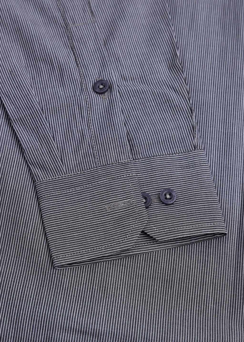 Black & White Fine Stripe Formal Shirt