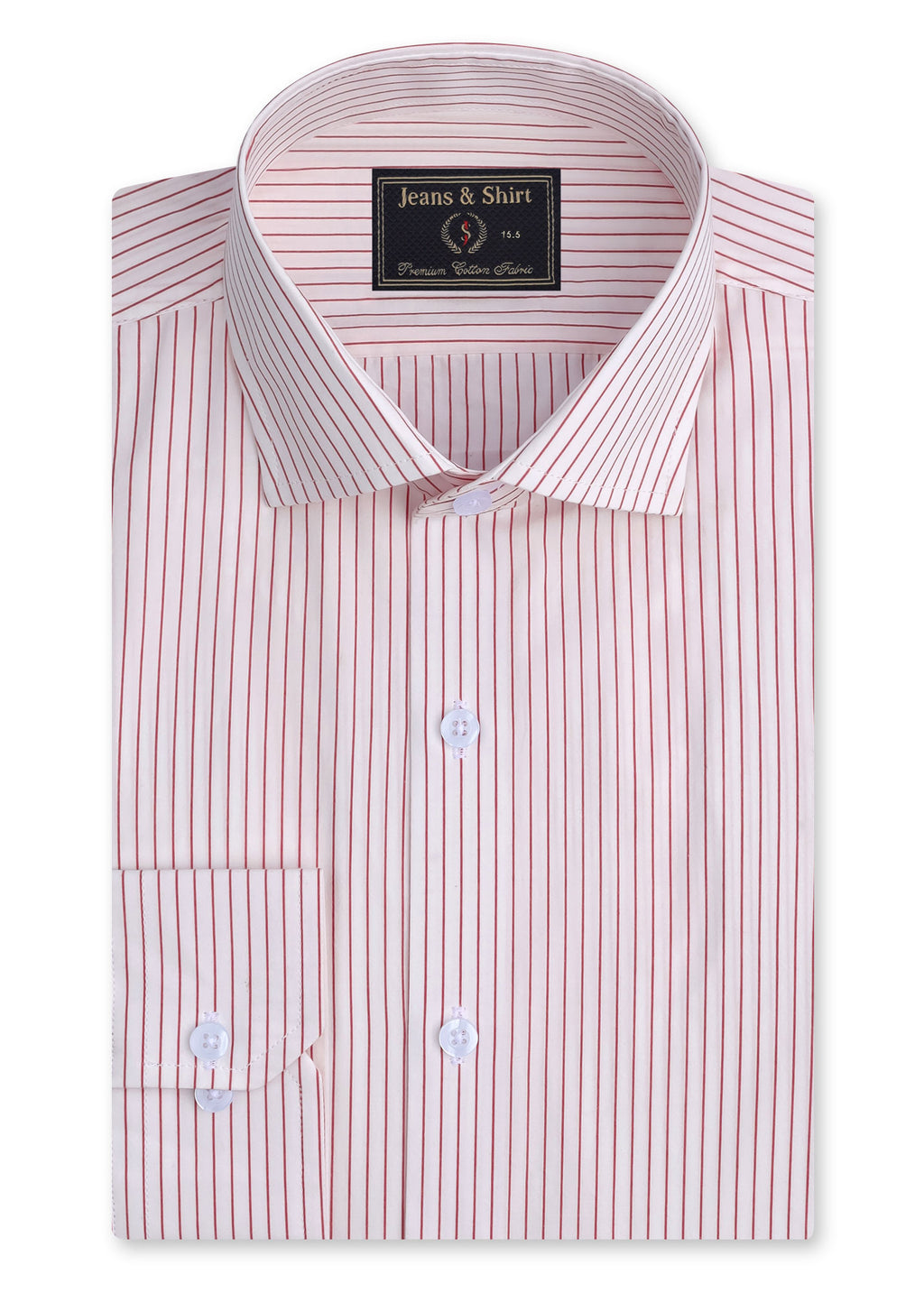 Red Pinstripe Formal Shirt