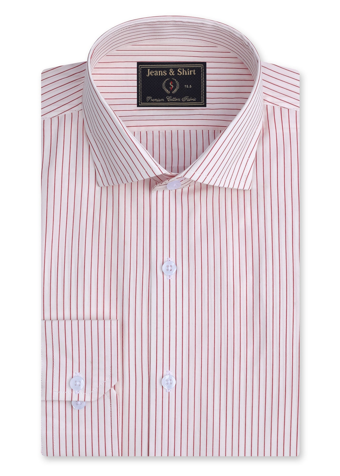 Red Pinstripe Formal Shirt