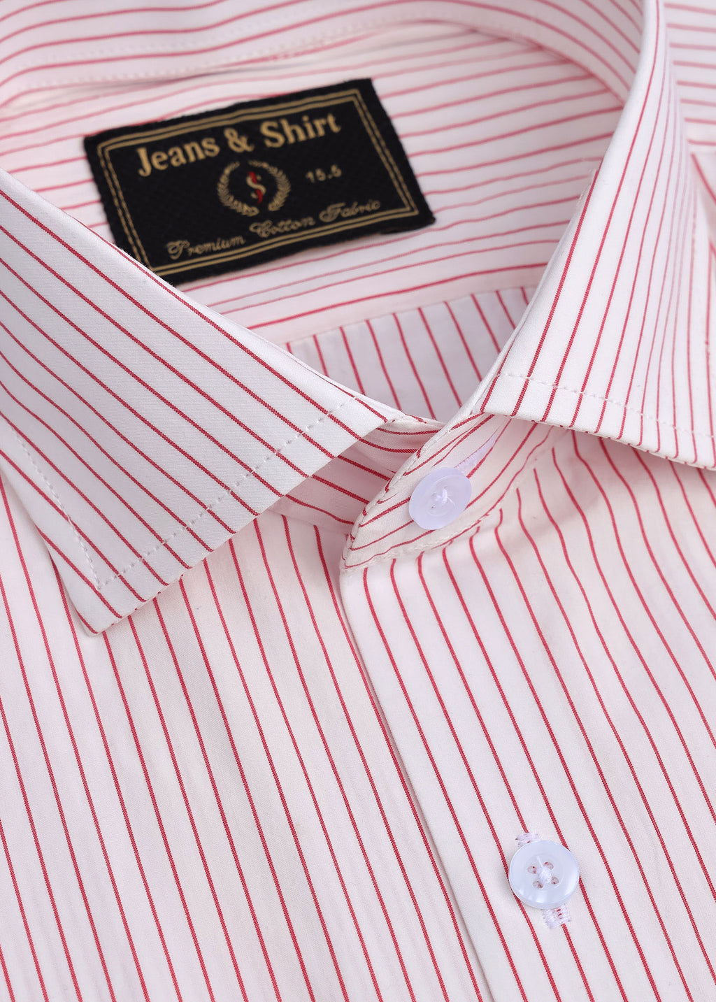 Red Pinstripe Formal Shirt