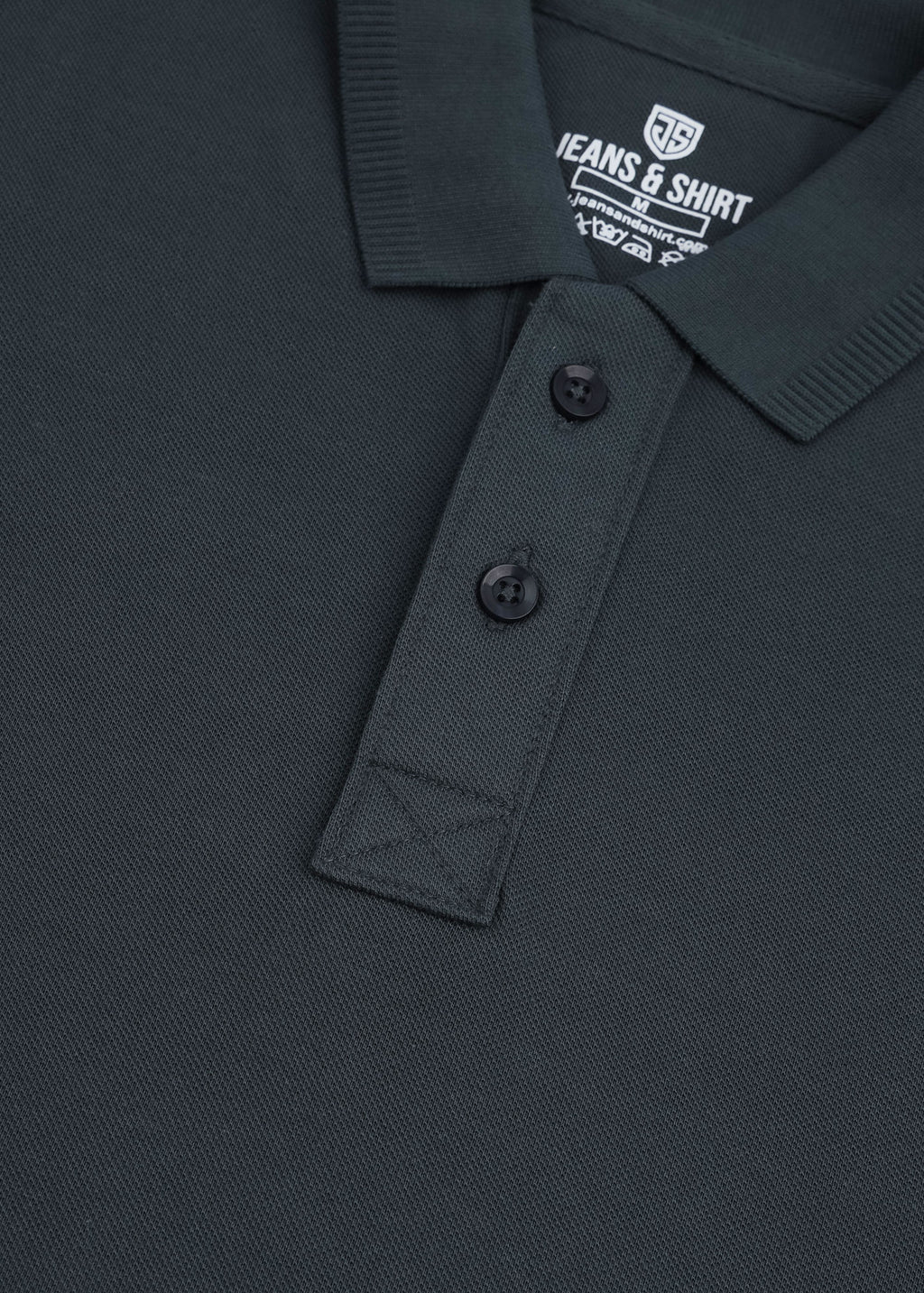 Gunmetal Pique Polo Shirt