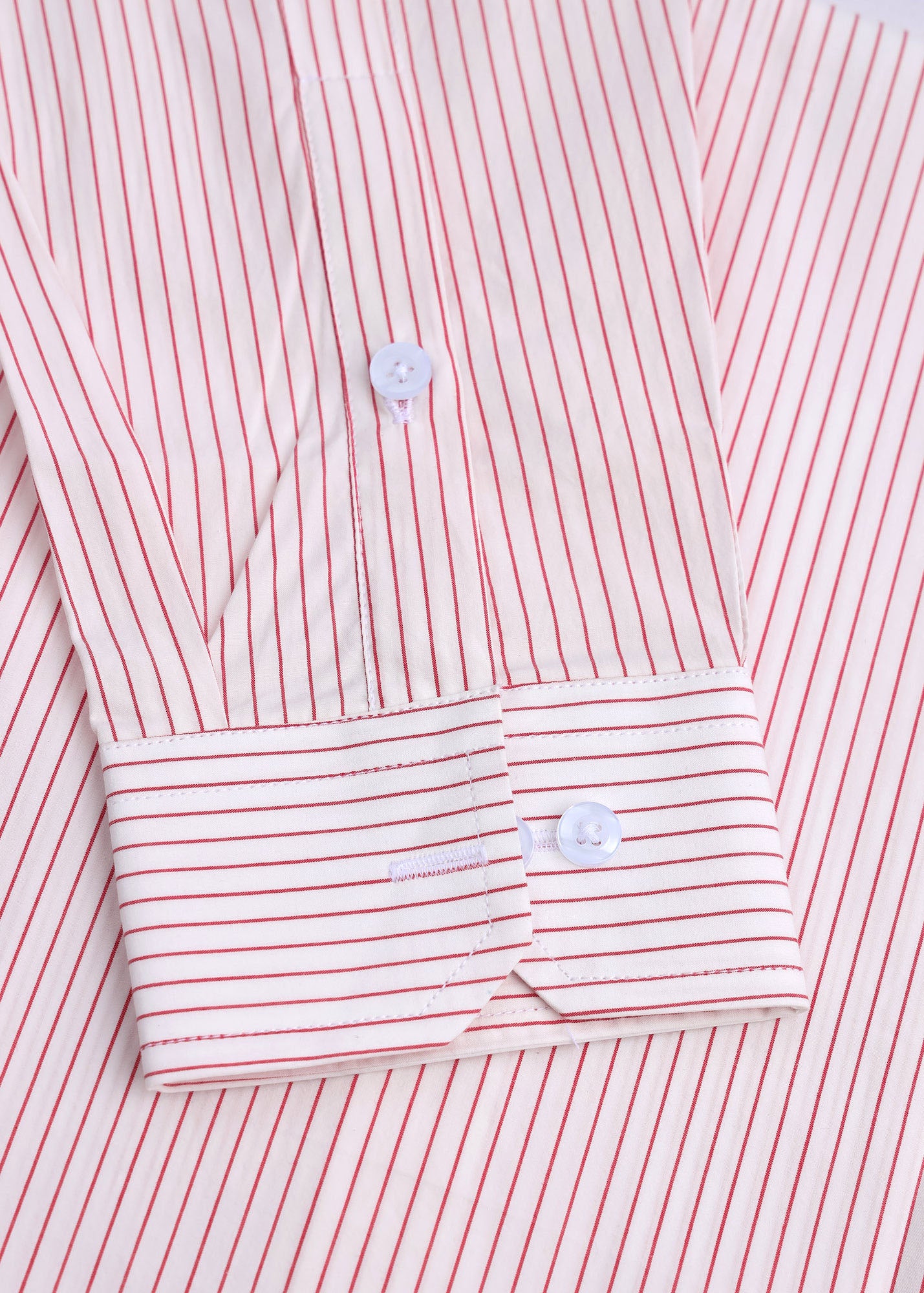Red Pinstripe Formal Shirt