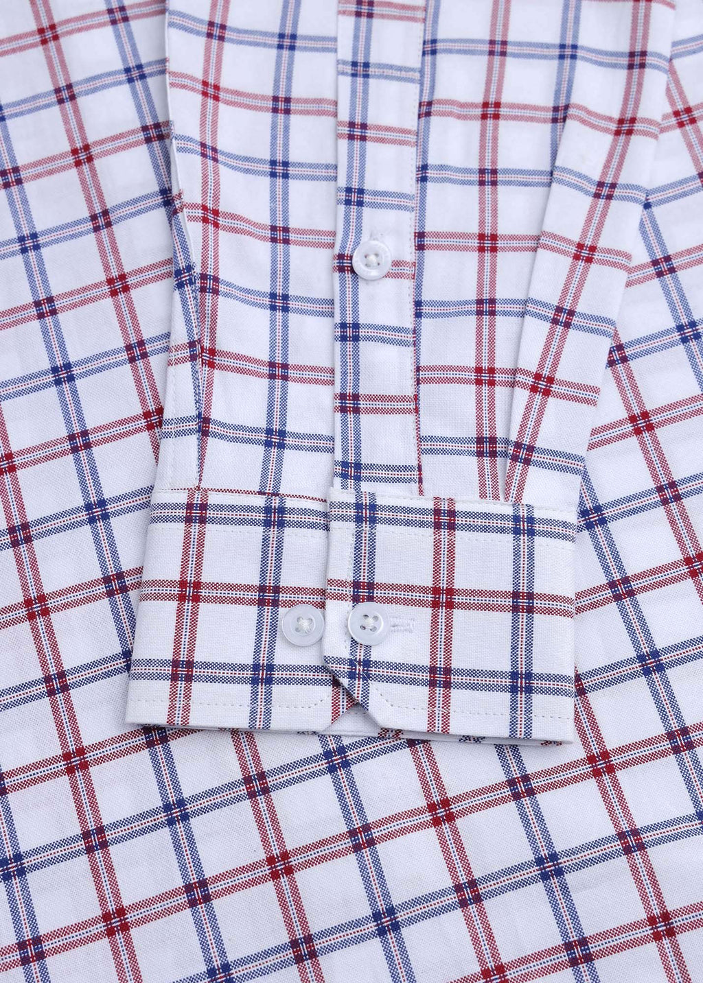 Classic Windowpane Check Formal Shirt