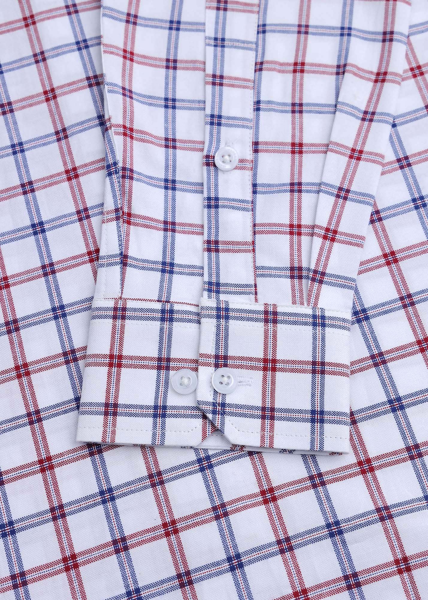 Classic Windowpane Check Formal Shirt