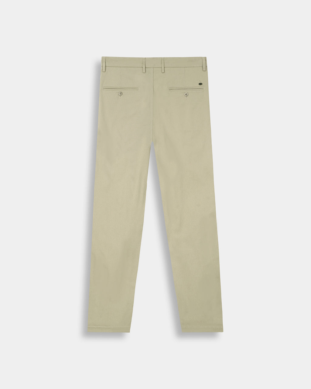 Light Khaki Tapered Fit Cotton Pants