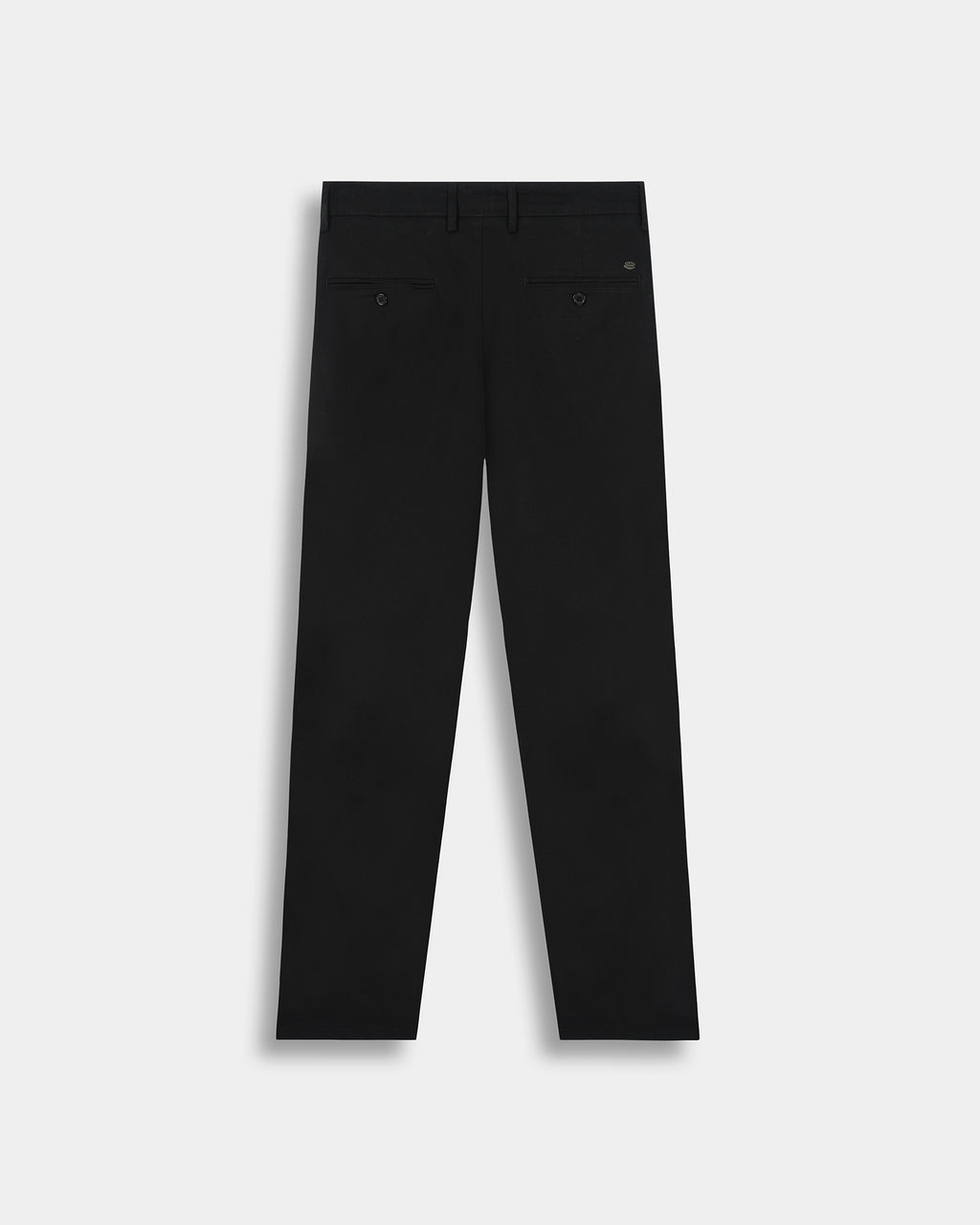 Signature Black Tapered Fit Cotton Pants