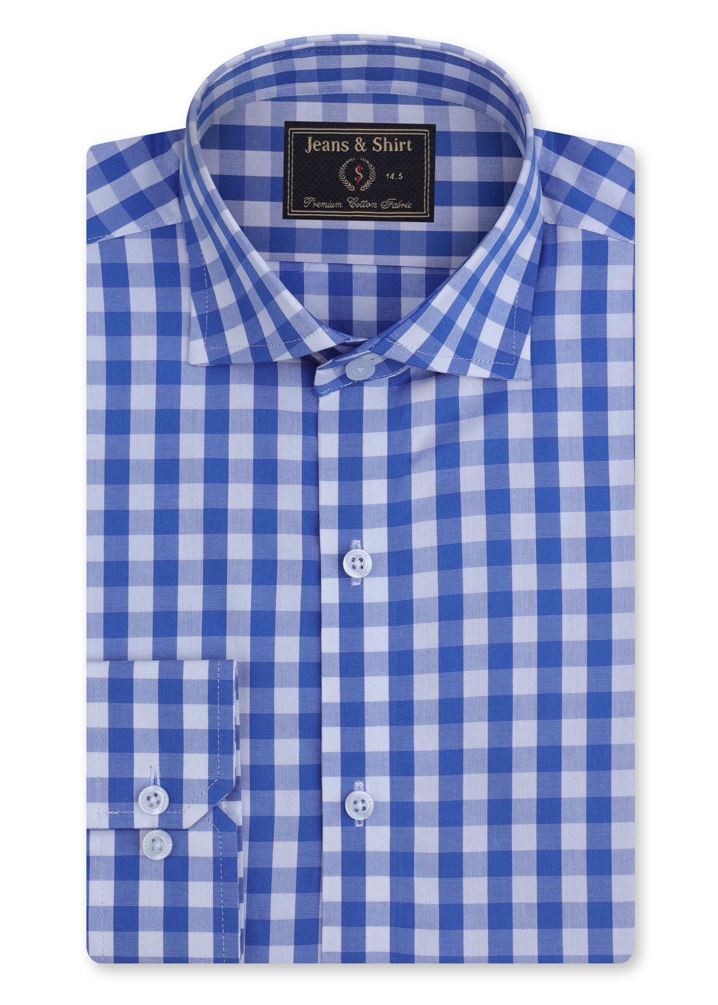 Blue Classic Check Formal Shirt
