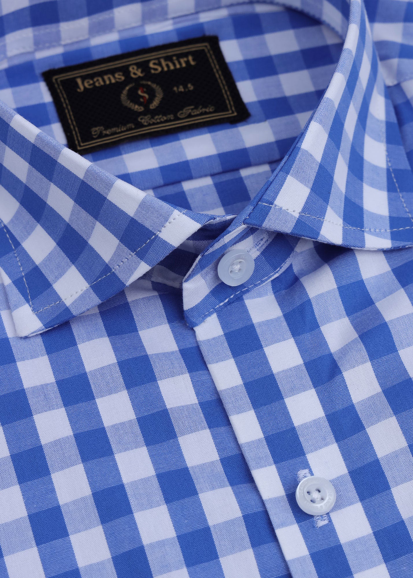 Blue Classic Check Formal Shirt