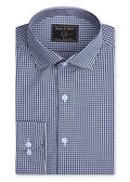 Blue Gingham Check Formal Shirt