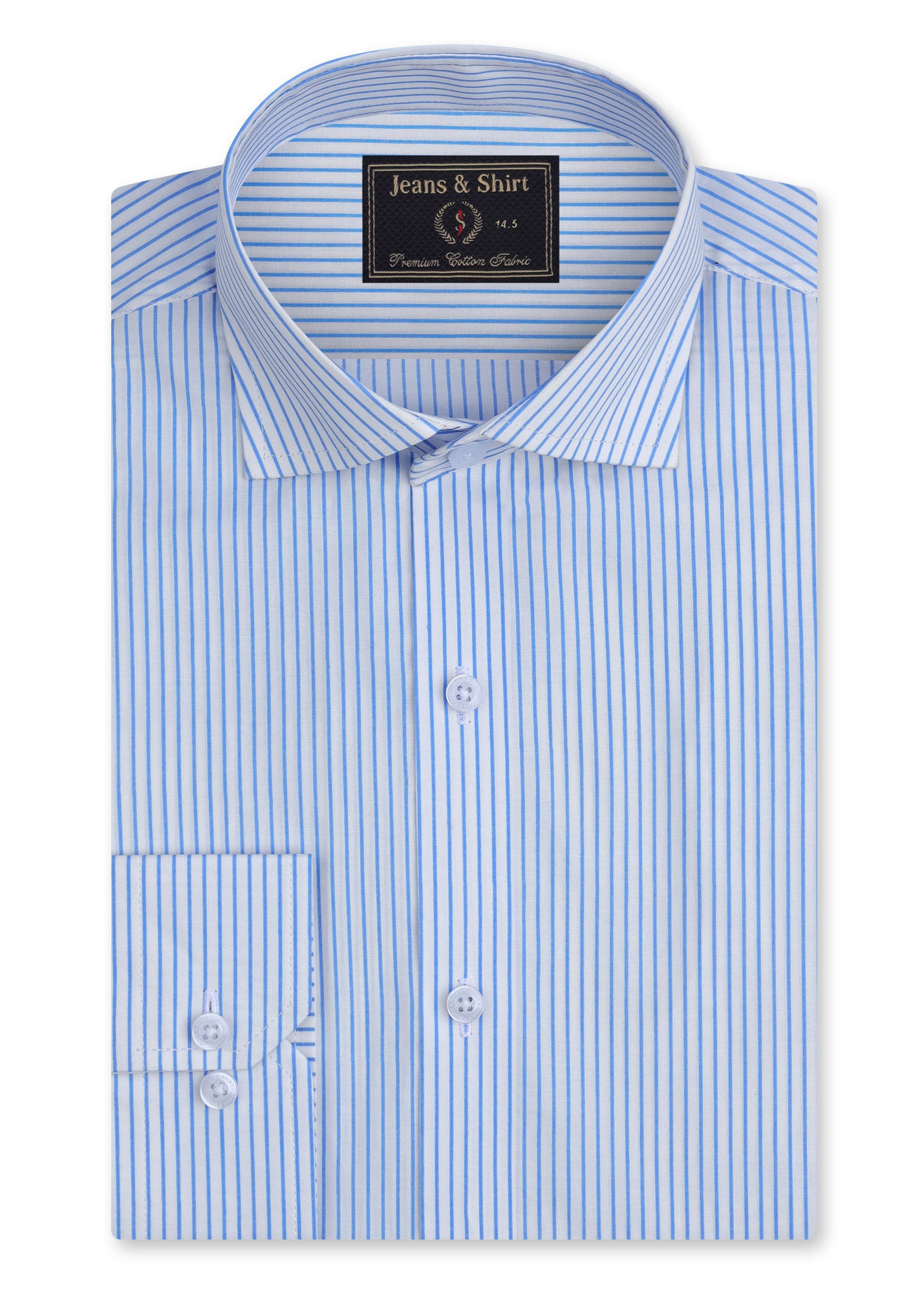 Blue Pinstripe Formal Shirt
