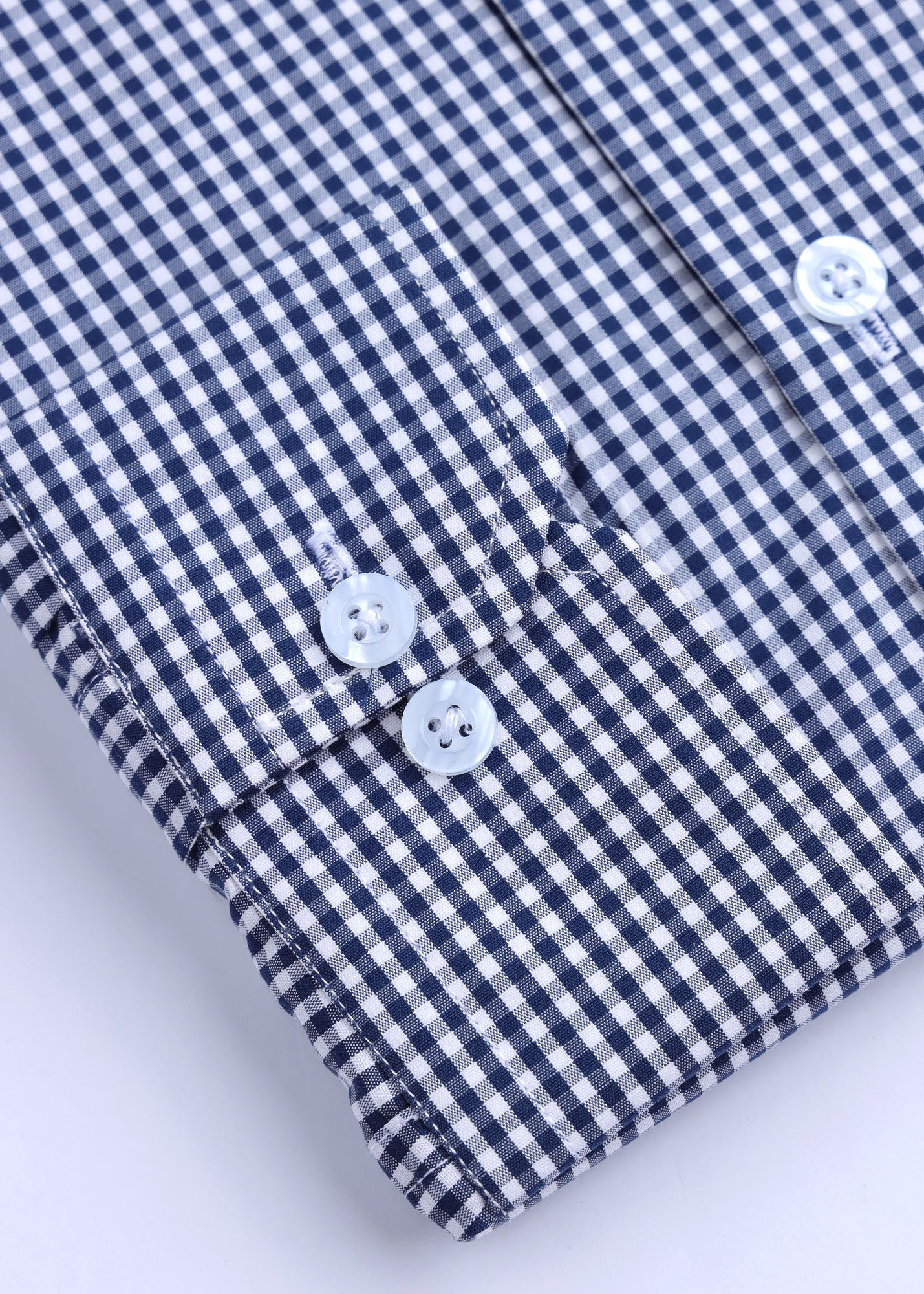 Blue Gingham Check Formal Shirt