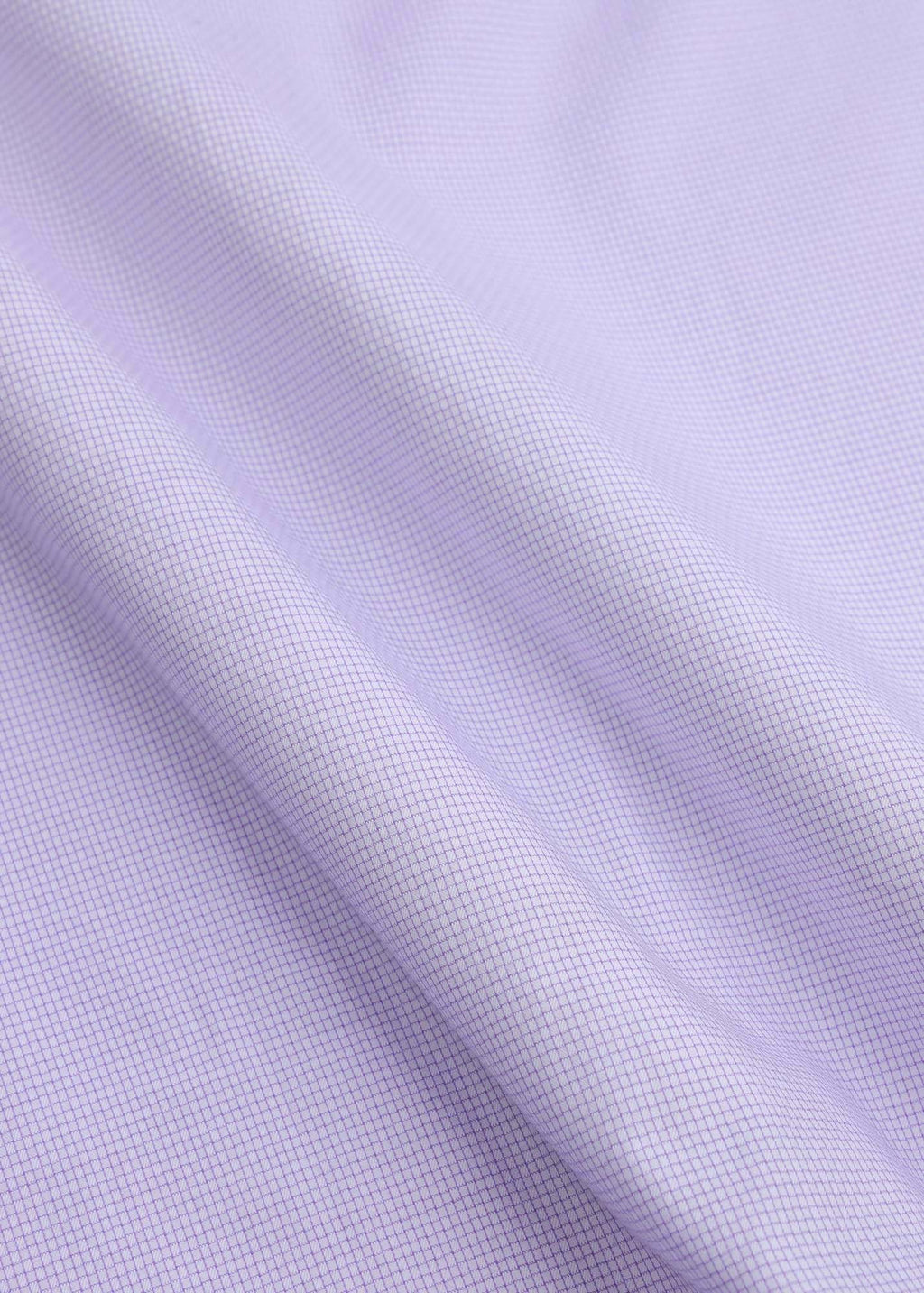 Purple Precision Micro-Grid Formal Shirt