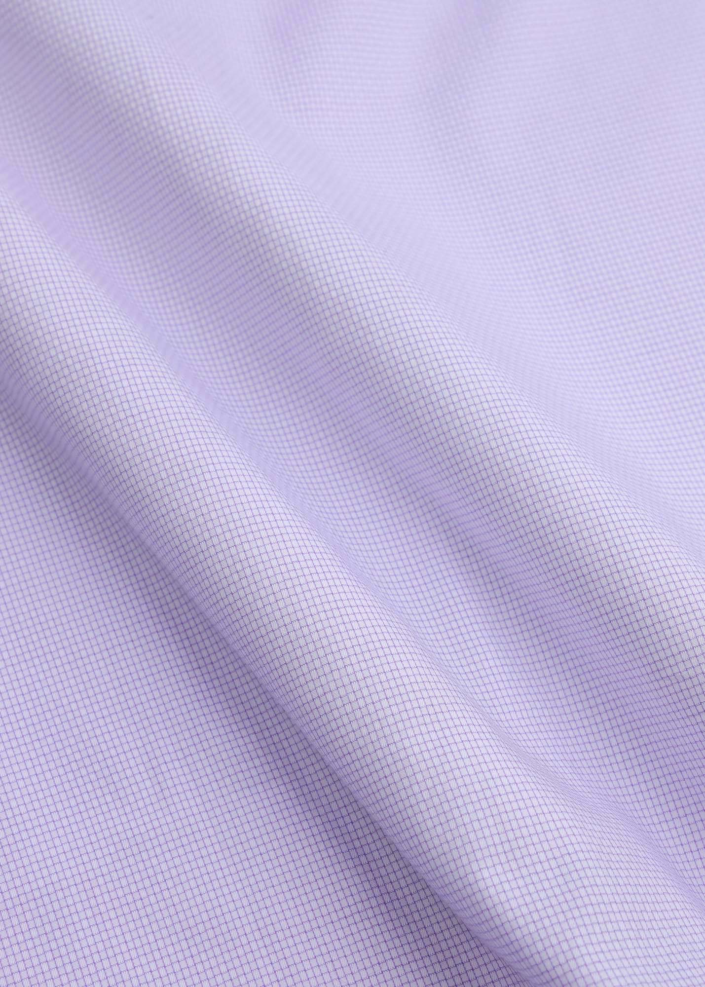 Purple Precision Micro-Grid Formal Shirt