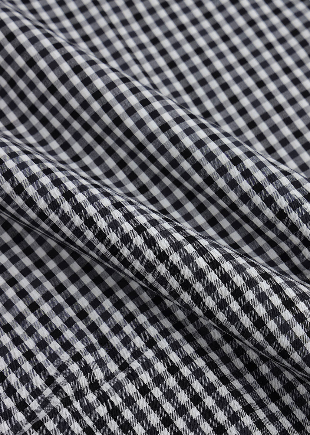 Black Gingham Check Formal Shirt