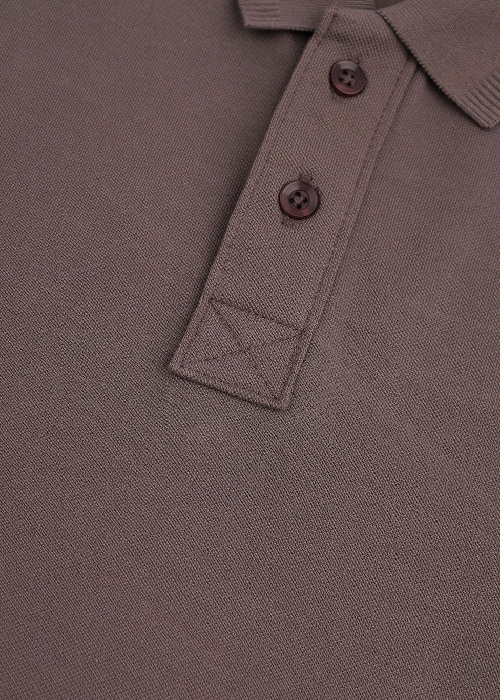 Taupe Pique Polo Shirt