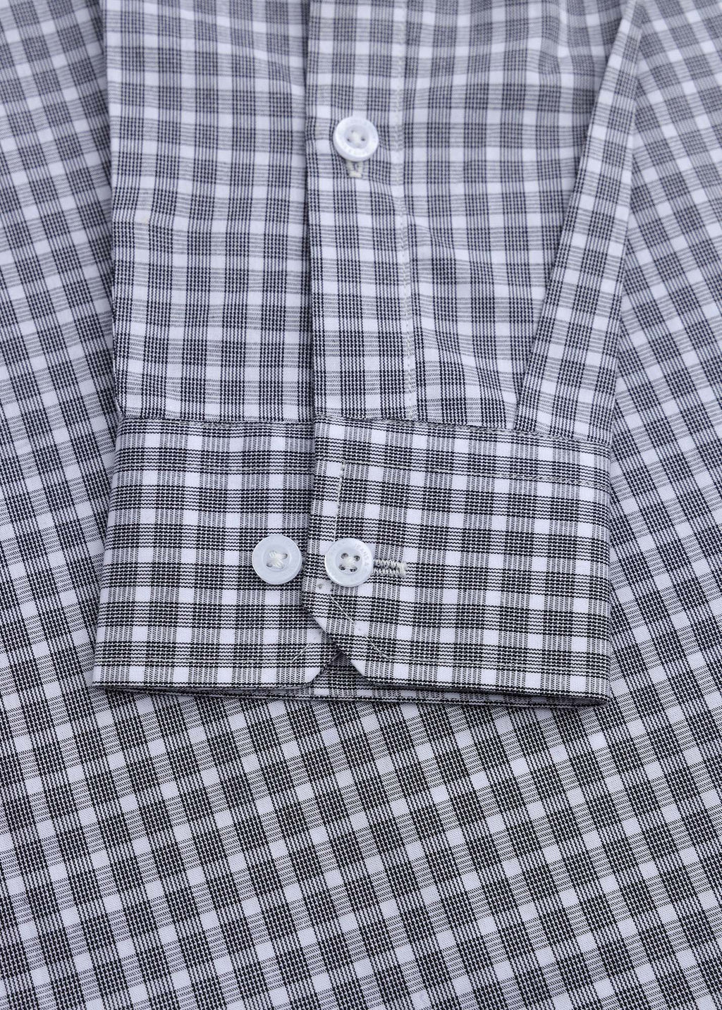 Black Dynamic Check Formal Shirt