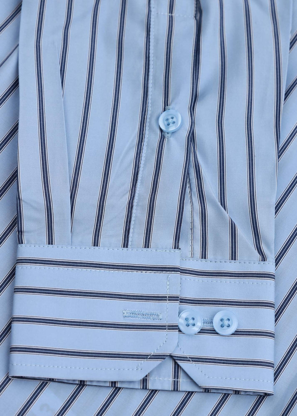 Powder Blue Pinstripe Formal Shirt