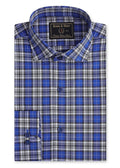 Blue Broad Check Formal Shirt