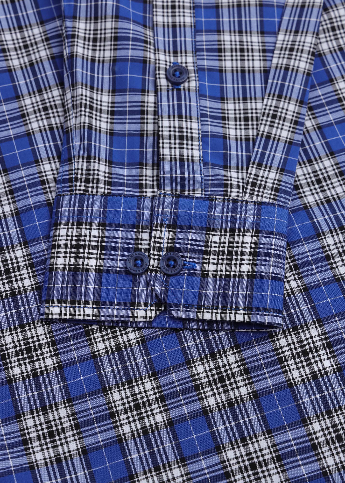 Blue Broad Check Formal Shirt