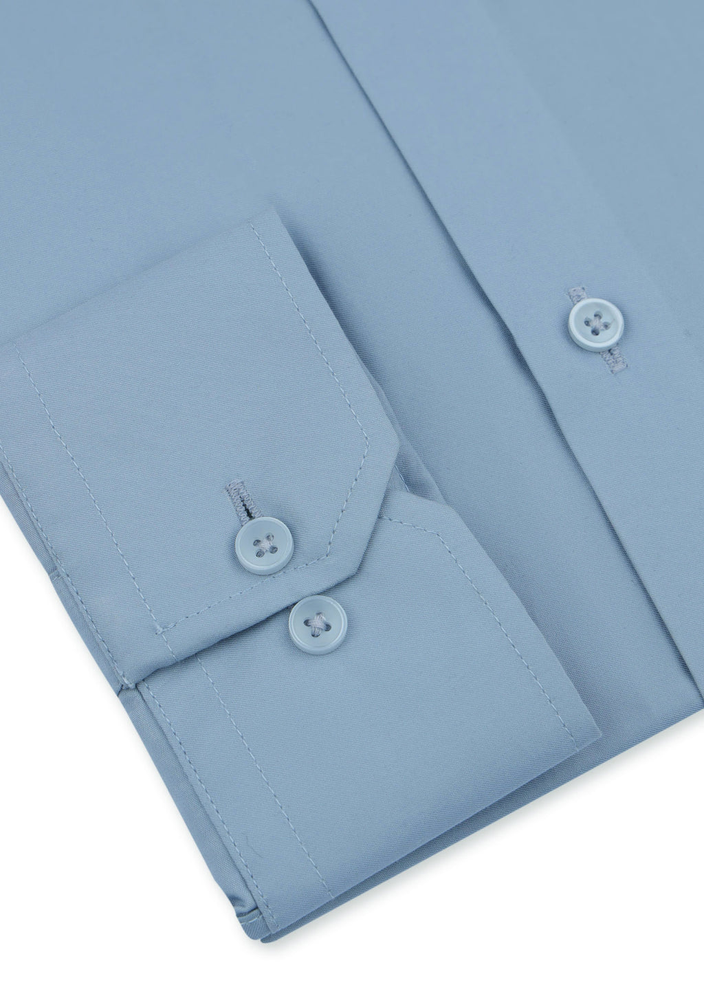 Cloud Blue Cotton Satin Formal Shirt
