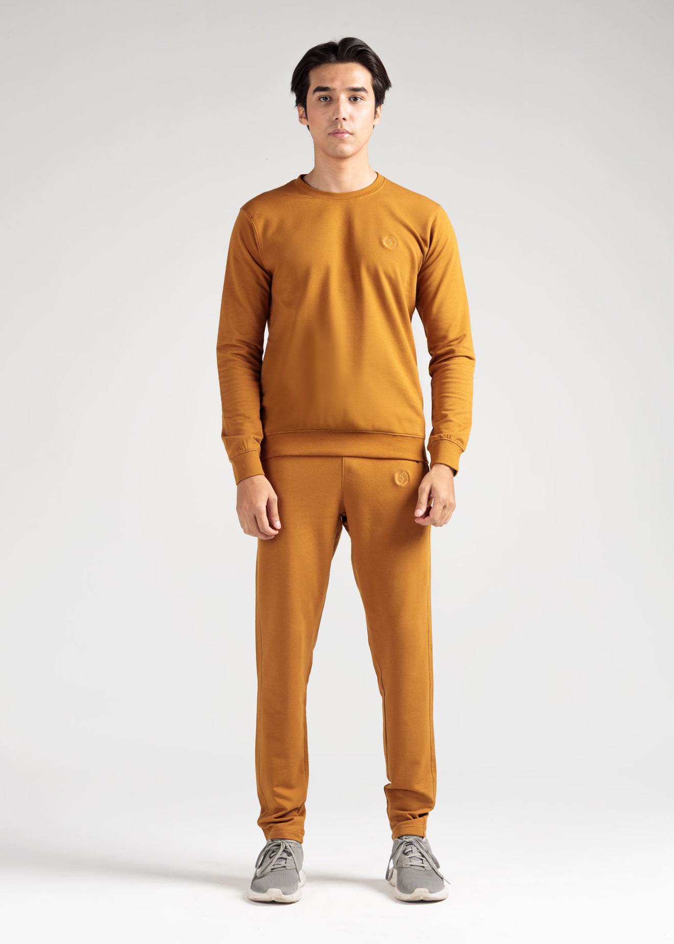 Essential Cotton Terry Co-ord Set – Camel Brown