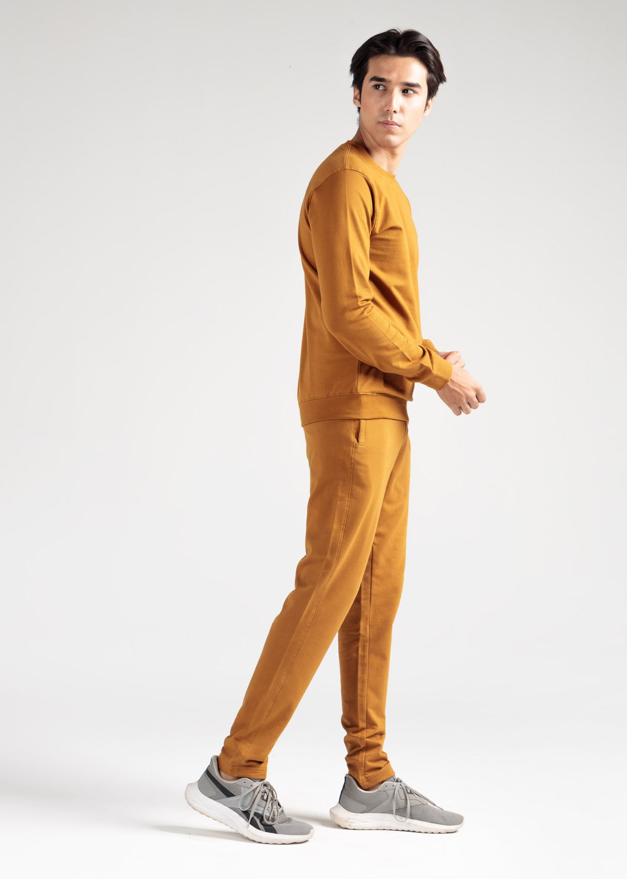 Essential Cotton Terry Co-ord Set – Camel Brown