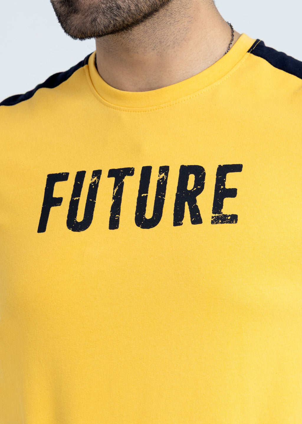 Yellow Volt Color Block T-Shirt