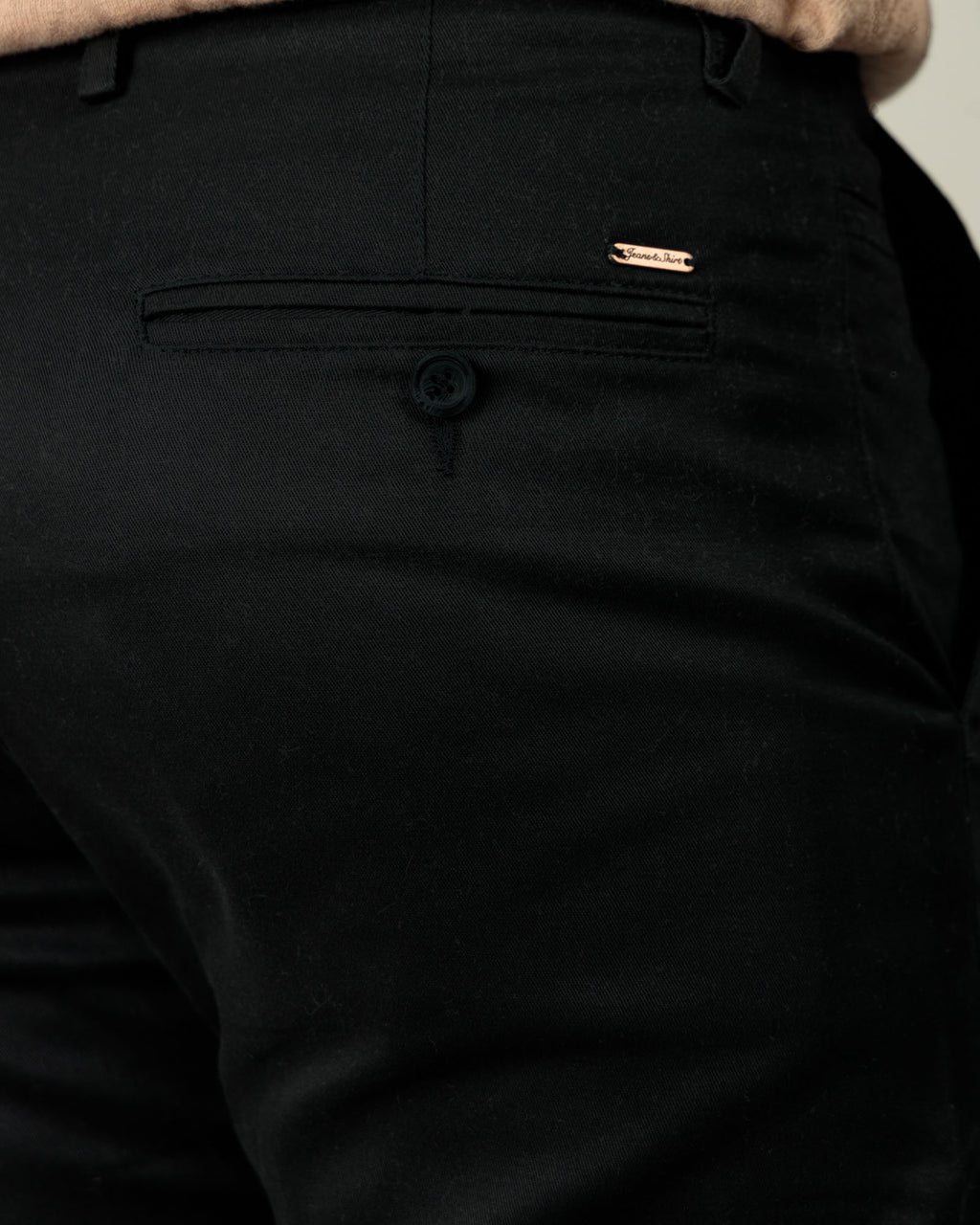 Premium Black Tapered Fit Cotton Pants