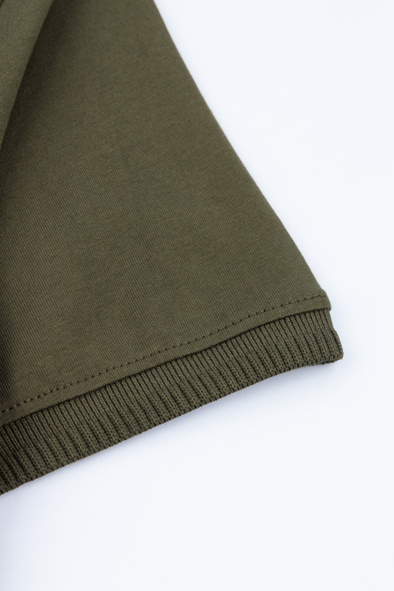 Moss Olive Zip Polo Shirt