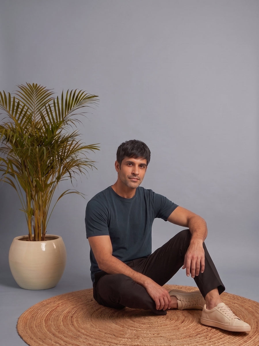 All Day Cotton Stretch T-Shirt – Metal Grey
