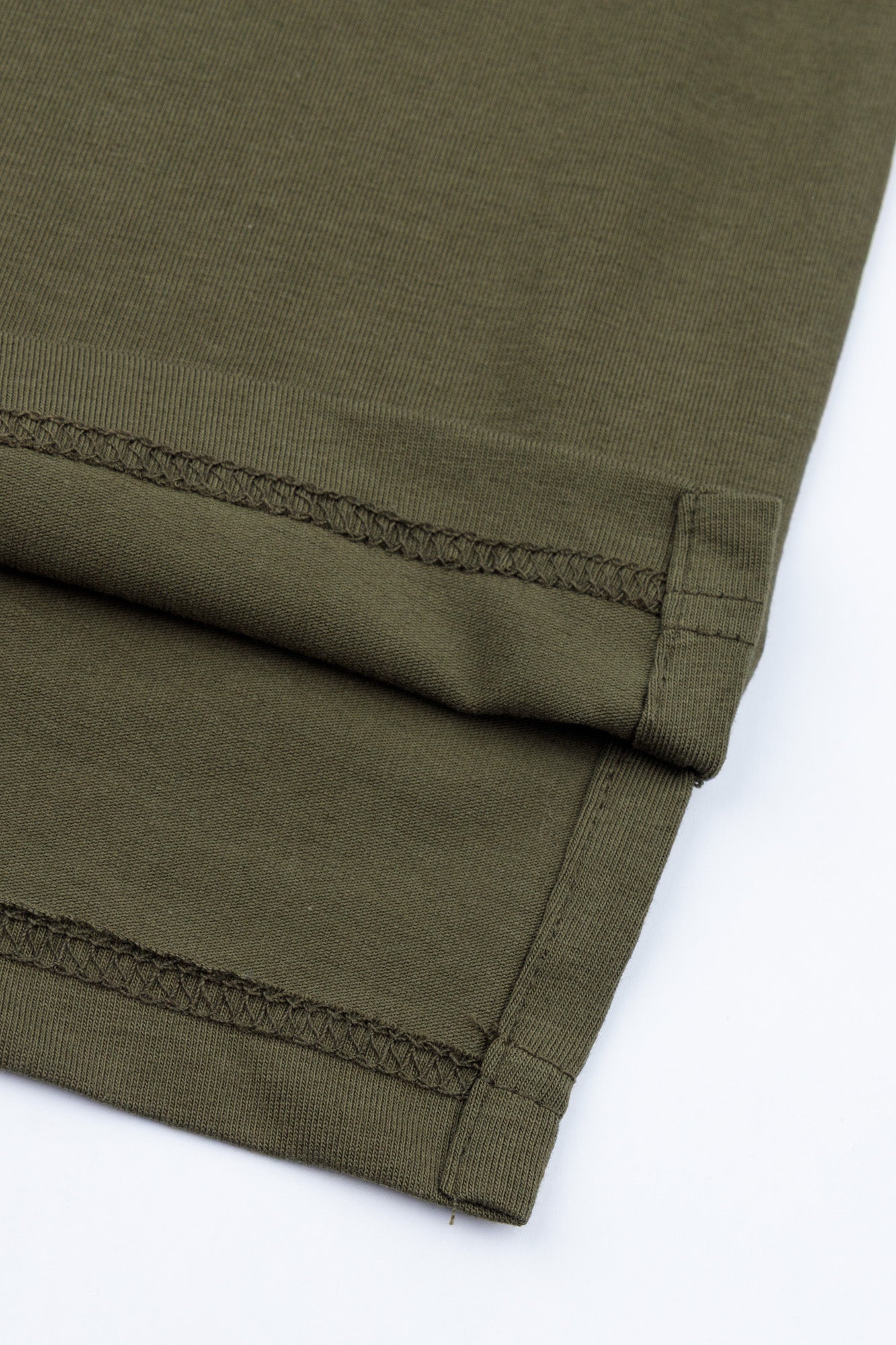 Moss Olive Zip Polo Shirt