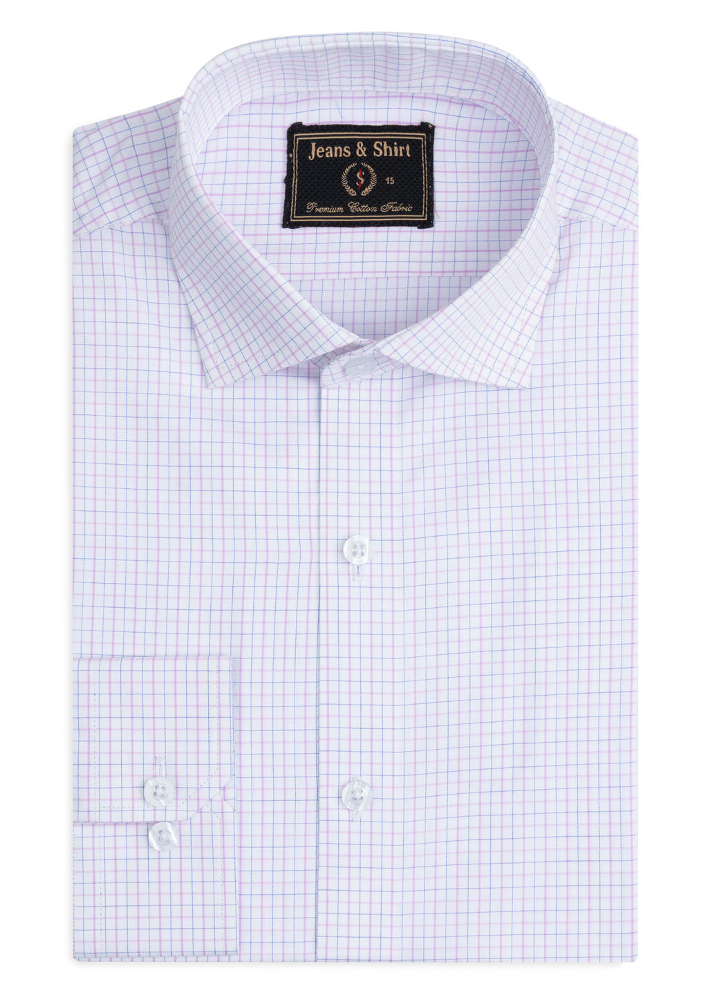 Pink Micro Check Formal Shirt