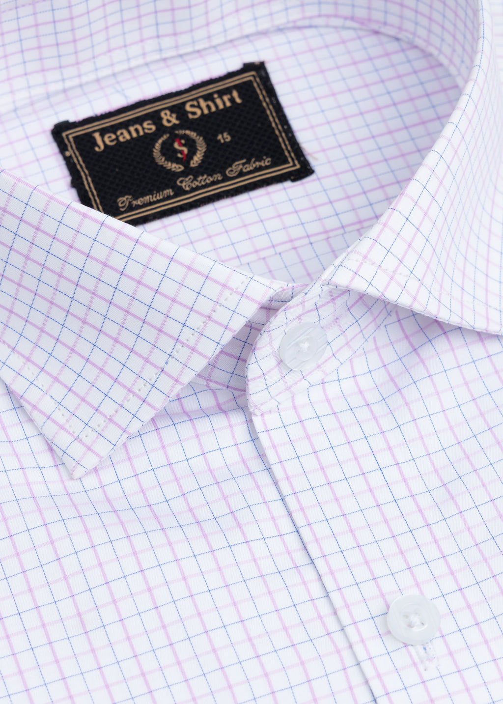 Pink Micro Check Formal Shirt