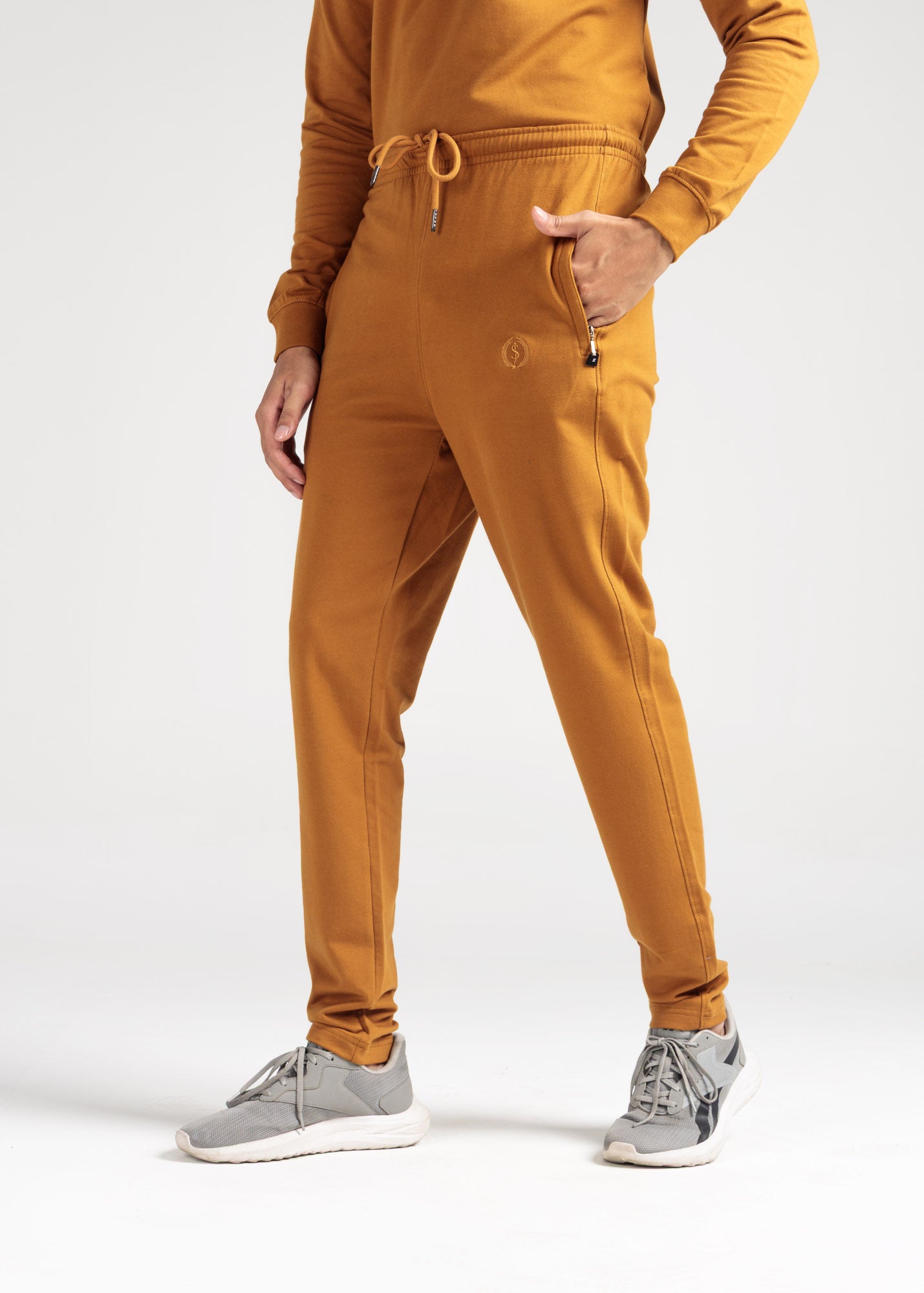 Essential Cotton Terry Co-ord Set – Camel Brown